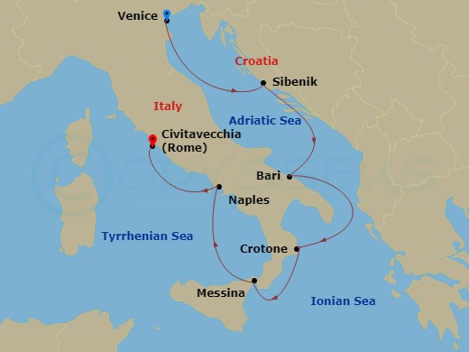 map of itinerary