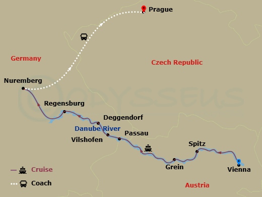 map of itinerary