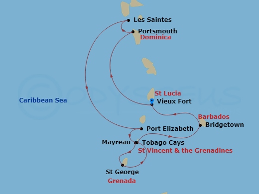 map of itinerary