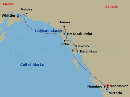 map of itinerary