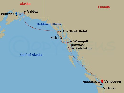 map of itinerary