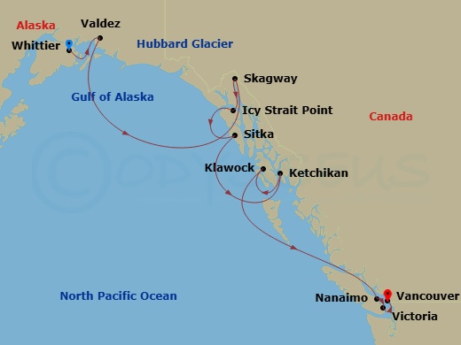 map of itinerary