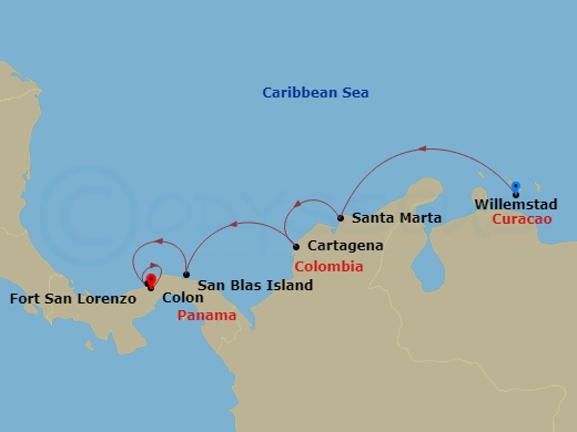map of itinerary