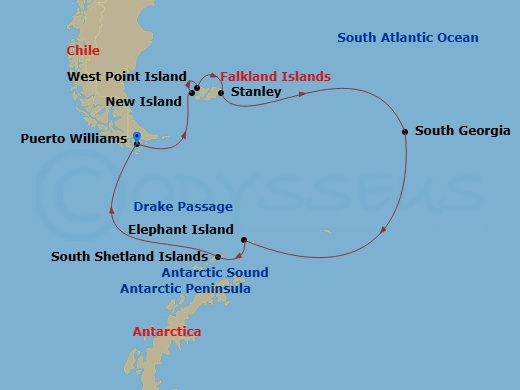 map of itinerary
