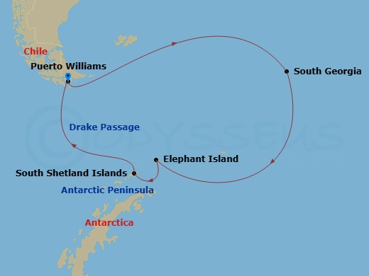 map of itinerary