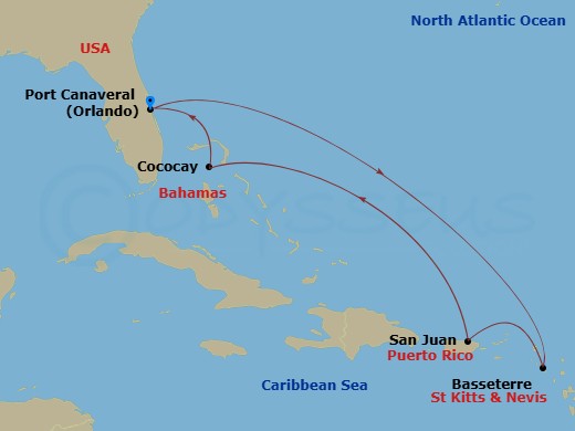 map of itinerary