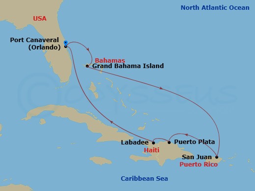 map of itinerary