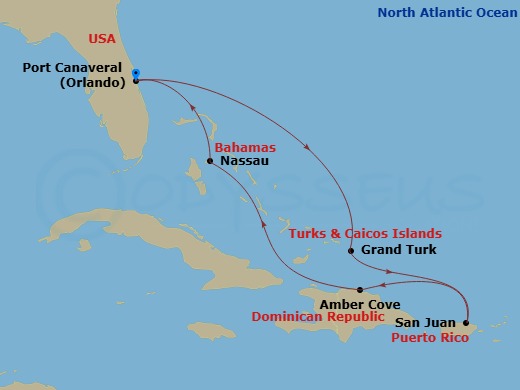 map of itinerary