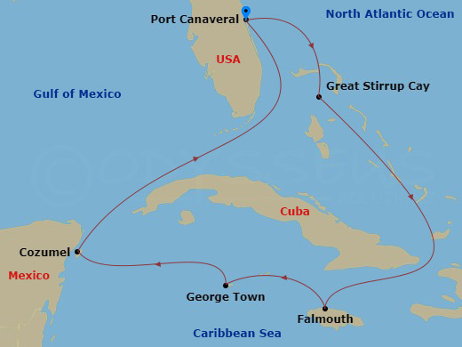 map of itinerary