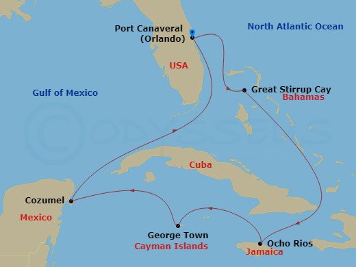 map of itinerary