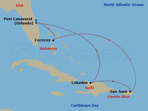 map of itinerary