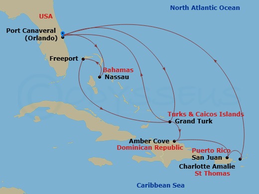 map of itinerary