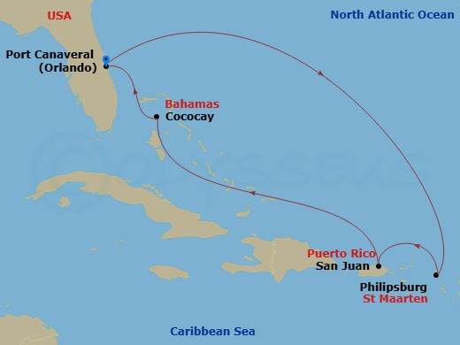 map of itinerary