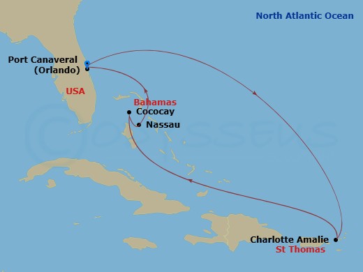 map of itinerary