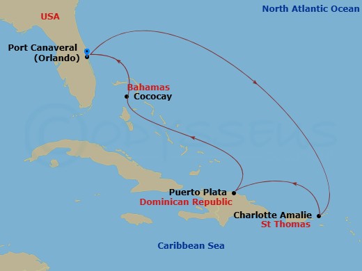 map of itinerary