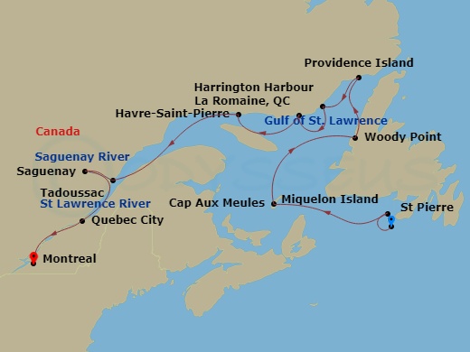 map of itinerary