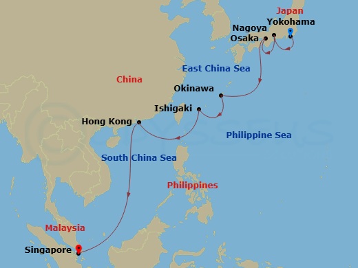 map of itinerary