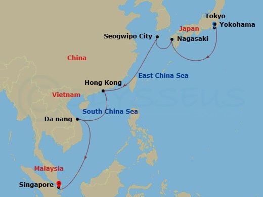 map of itinerary
