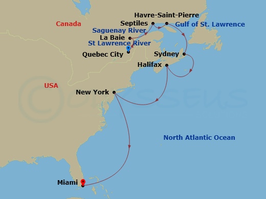 map of itinerary