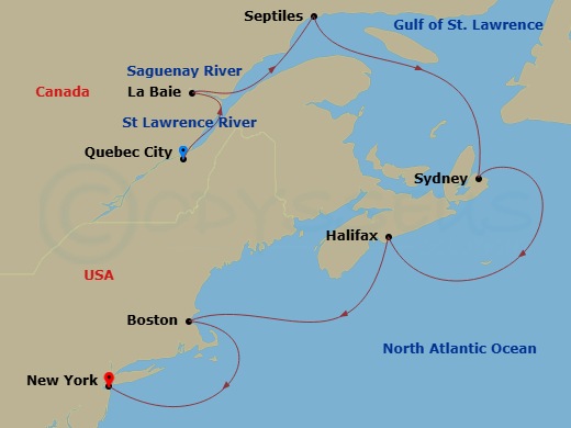map of itinerary