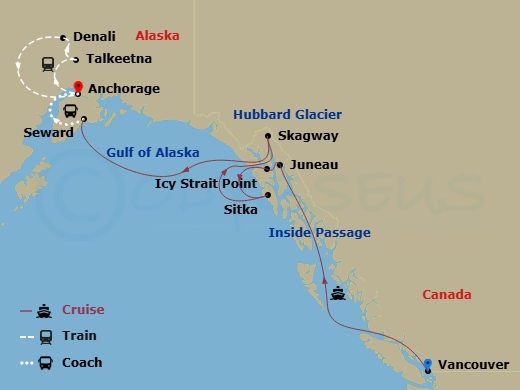 map of itinerary