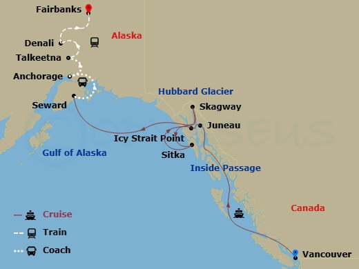 map of itinerary