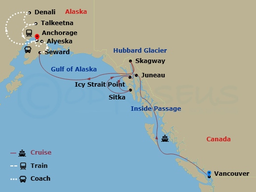 map of itinerary