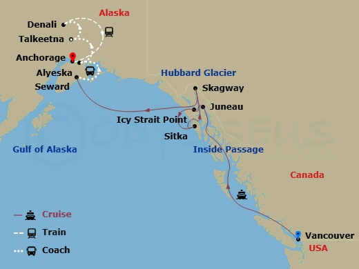map of itinerary