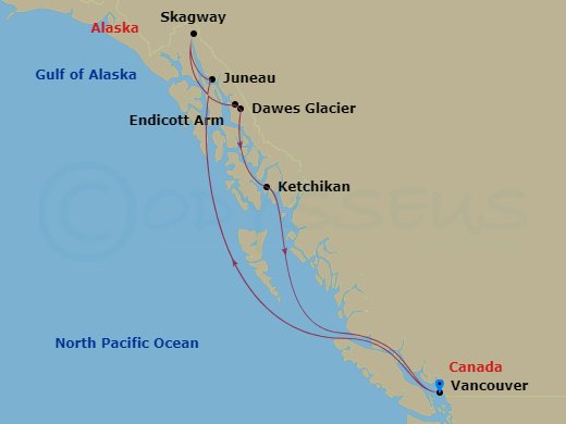map of itinerary