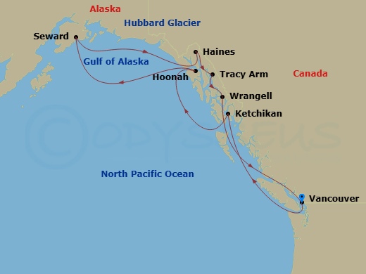 map of itinerary