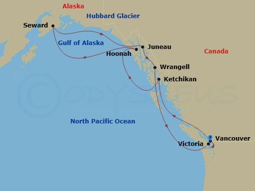map of itinerary