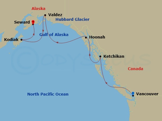 map of itinerary