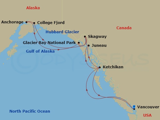 map of itinerary