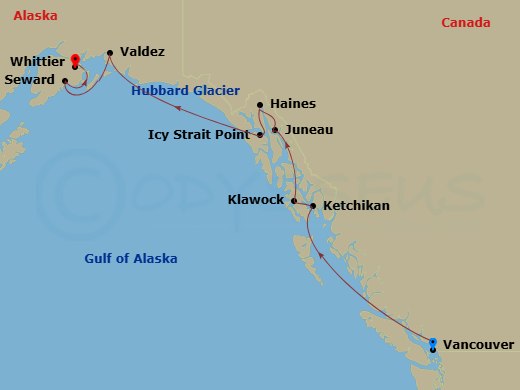 map of itinerary