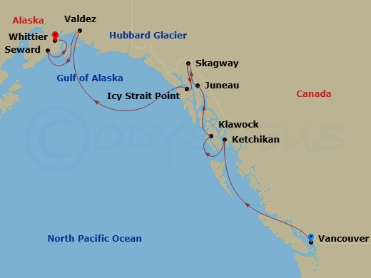 map of itinerary