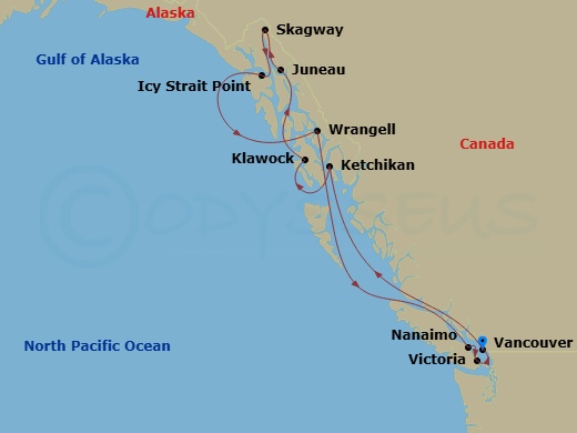 map of itinerary