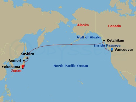 map of itinerary
