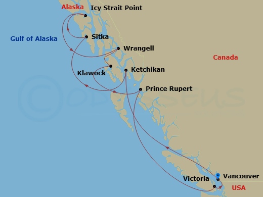 map of itinerary