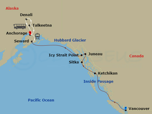 map of itinerary