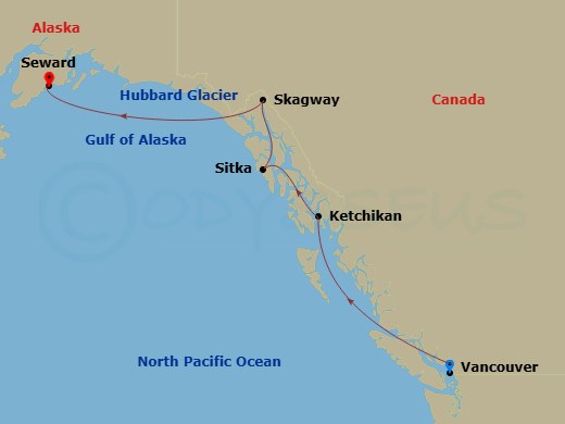 map of itinerary