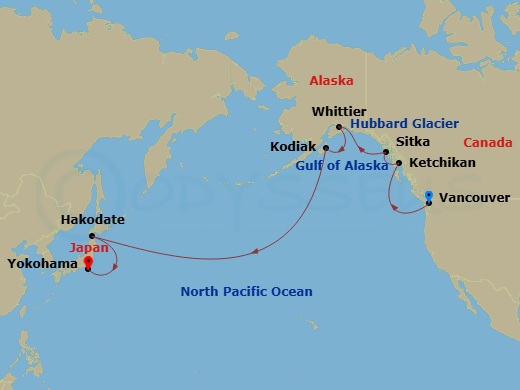 map of itinerary