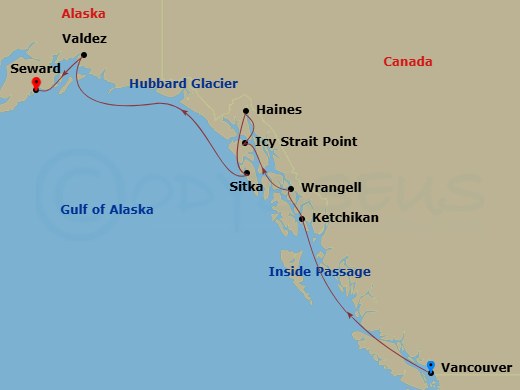 map of itinerary