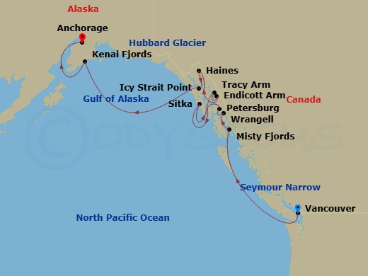 map of itinerary