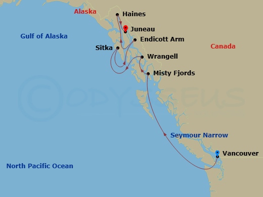 map of itinerary