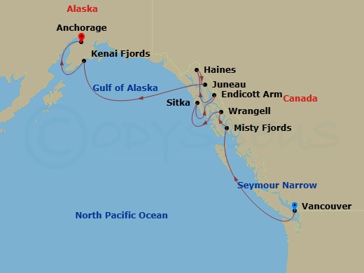 map of itinerary