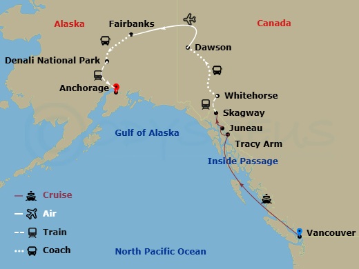 map of itinerary
