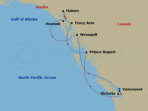 map of itinerary