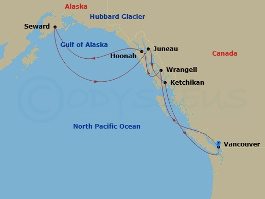 map of itinerary