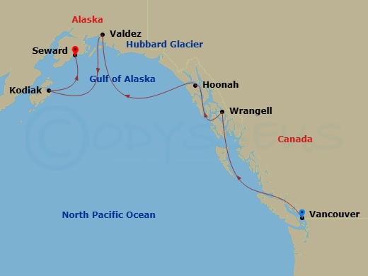 map of itinerary