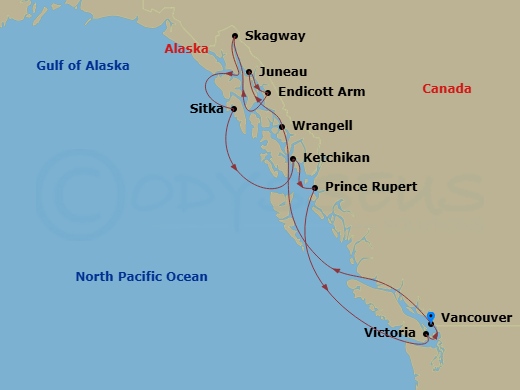 map of itinerary